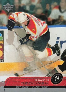 2002 Upper Deck Hockey Card #75 Sandis Ozolinsh Defense Florida Panthers - Foto 1 di 2