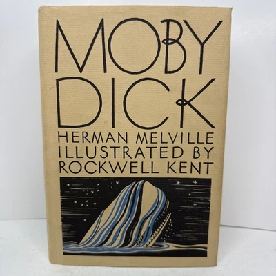 Moby Dick - Herman Melville - Rockwell Kent - 1982 Modern Library Book HCDJ - Image 1 of 4