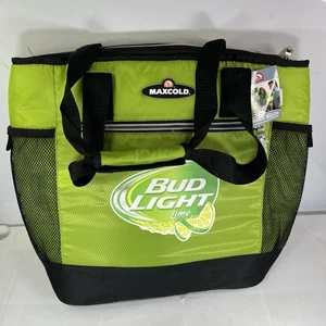 Bud Light Lime Soft Cooler Holds Cans Insulated Bag - Picture 1 of 10