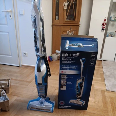 BISSELL CrossWave Essential Nass Trocken Sauger Wischen und Trocken Wie neu Blau - Bild 1 von 4
