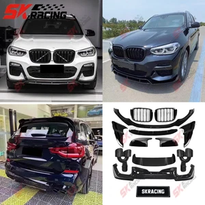 Kits de carrocería de alerón de techo labial delantero trasero para BMW X3 G01 M-sport 18+ ABS negro brillante - Imagen 1 de 30