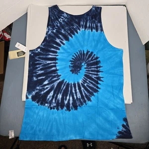 U.S. Vintage Men's Tydye Tank Top, Size XL, Blue - Picture 1 of 6