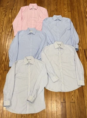 Lot of 5 Charles Tyrwhitt Men's Dress Shirts - 15/33in - Slim Fit, Non-Iron - Image 1 of 3
