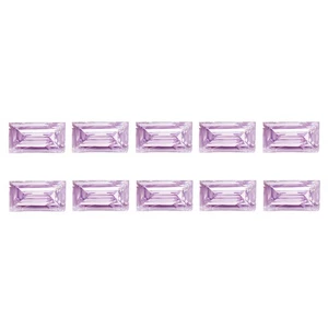 0.12 Ct [10 Pcs Lot] Baguette Cut 1.7 x 1.1 MM 100% Natural ARGYLE Pink Diamond - Picture 1 of 5