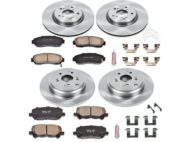 Kit de pastillas de freno y rotor delanteras y traseras para Honda Odyssey 2012 BS519TQ 2011-2014 Foto 1 de 1