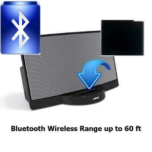 Black Bluetooth Music Receiver Adapter for Bose SoundDock Speaker (Tested) - Picture 1 of 5