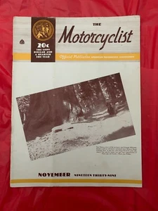 1939 The Motorcyclist Noviembre - Revista original de motocicletas - Harley/Indian - Imagen 1 de 6