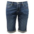 4422AF bermuda jeans uomo MARKUP vintage blue denim delave' short man