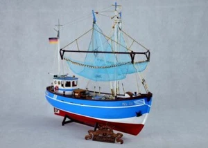 PELLWORM  Modern Crab Fishing Boat Scale 1/48 Wood Model Ship Kit - Picture 1 of 12