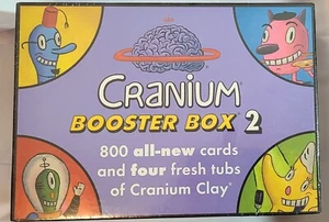 Cranium Booster Box 2 800 Cards 4 Tubs Clay (4 Sealed) 2003 Family Game Night - Picture 1 of 2