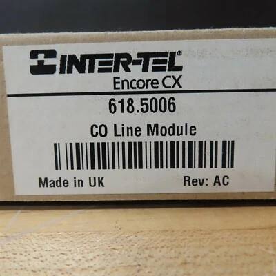 Inter-Tel Encore Mitel CX 2 CO Line CO Module 618.5006 3000 LR5811.06200 6185006 - Image 1 of 2