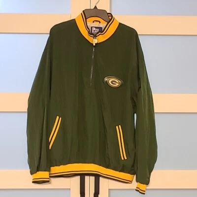 Pro Player NFL Experience Green Bay Packers 1/4 Zip Windbreaker Jacket Mens XL - Image 1 of 4