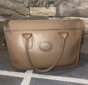 Vintage Michael Green Tan Satchel Handbag w/Shoulder Strap - Picture 1 of 10