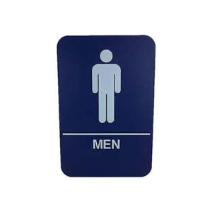 Cal Royal Men Restroom Sign, 6" x 9"