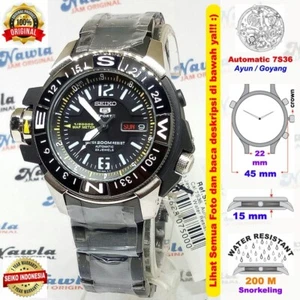 Brand New Seiko 5 Sports SKZ231K1 Automatic Map Meter Black Dial 200m Watch - Picture 1 of 7