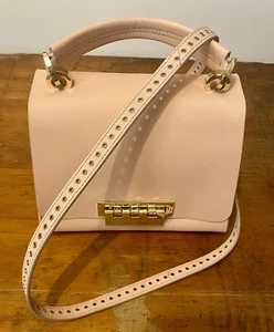 ZAC POSEN Small Eartha Pink & Gold Iconic Soft Top Handle Crossbody - Picture 1 of 16