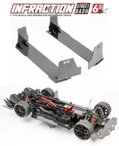 FALDA LATERAL PLACA DE POLVO FIBRA DE CARBONO ARA320509 PARA 1/7 RC ARRMA INFRACCIÓN 6S BLX - Imagen 1 de 5