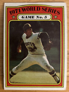 1972 Topps “1971 World Series Game 5” Nelson Briles Card #227 Pirates Orioles FR