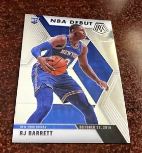 2019-20 Panini Mosaic RJ BARRETT #270 ROOKIE " NBA Debut " RC NEW YORK KNICKS - Picture 1 of 2