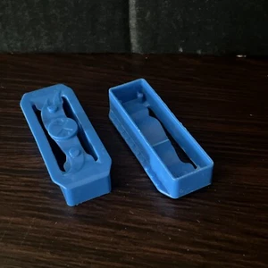 Pieza Hot Wheels - Conector de vía gruesa - Azul - Lote de 2 - Imagen 1 de 4