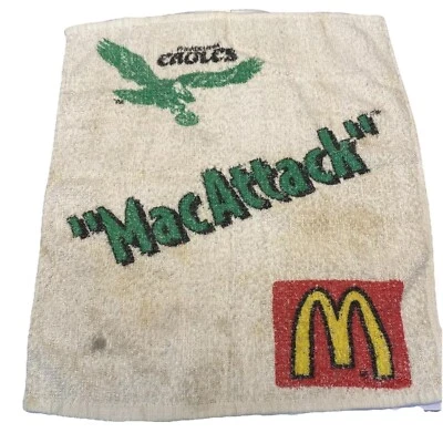 Vintage Philadelphia Eagles Football MacAttack McDonald’s Rally Towel Man Cave - Image 1 of 4