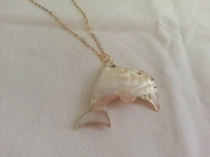 Collana donna ciondolo delfino in madreperla - Picture 1 of 1