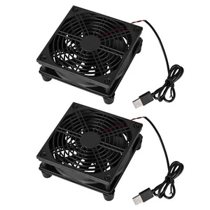 2 Lots USB 120mm Fan 1200RPM PS5 Xbox Game Console Cooling Stand Quiet Cooler - Picture 1 of 11