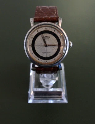 Reloj caballero vintage años 40 Roamer Supershock cromado Foto 1 de 3