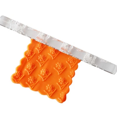 Flower Leaf Embosser Rolling Pin Fine Cake Design Cake Decorating Fondant Icing - Image 1 of 4