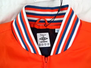 Size XXL 26" Chest UMBRO Diamond Icons Men's Track Top Jacket 2XL Holland Orange - Picture 1 of 15