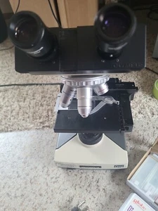Olympus CH-2 CHT Binocular Microscope w/ 4x, 10x, 40x, 100x Eyepiece 10x/18L - Picture 1 of 20