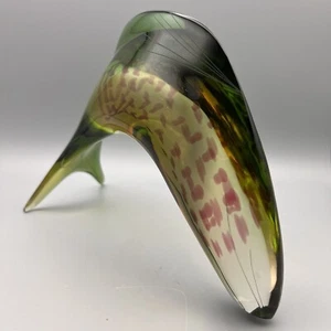 Vintage Exbor Glass Fish Sculpture J Rozinek & S Honzik Czech - Picture 1 of 11