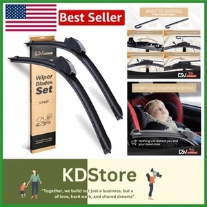 All-Season 24" & 20" Wiper Blades for BMW, Cadillac, Toyota - Easy Installation - Picture 1 of 7