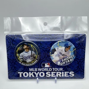 Shohei Ohtani LA Dodgers Badge Button Pins Pinback Set of 2 (2024 Tokyo Series) - Picture 1 of 5