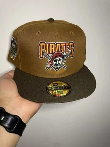 Brand New MLB Pittsburgh Pirates fitted hat sz 7 5/8 Bourbon & Suede Topperz - Picture 1 of 10