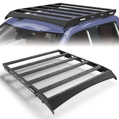 Steel Hardtop Roof Rack Luggage Carrier W/LED Lights For 2009-2014 Ford F150 4Dr - Image 1 of 4