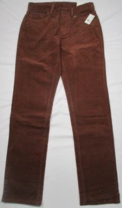 Brooks Brothers schmale Passform Cord 5 Taschen Freizeithose 30 W x 32 L zimtfarben neu mit Etikett - Bild 1 von 9