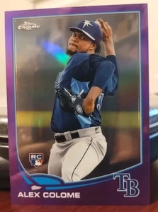 Alex Colome 2013 Topps Chrome RC Retail Purple Refractor Parallel #63 Strahlen - Bild 1 von 2