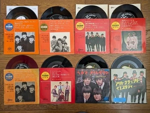 THE BEATLES (& Solo) Lot of 32 JAPAN EP & 7" Single Collection incl. 1 RED WAX - Picture 1 of 5