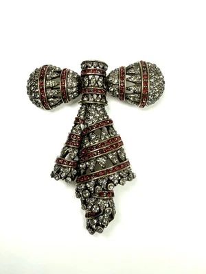 Broche Prendedor Cinta Navidad Rojo Heidi Daus Retirado Foto 1 de 4