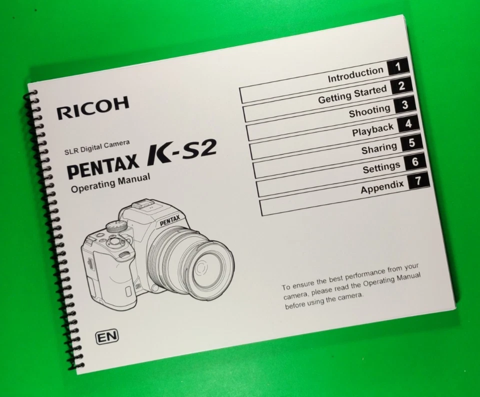 Owners Manual for Ricoh Pentax K-S2, KS2 Camera 148 Pages W/Clear Covers! - Image 1 of 1