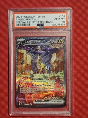 PSA 10 Raging Bolt ex 208/162 SV05: Temporal Forces Holo PSA 10 - Image 1 of 2