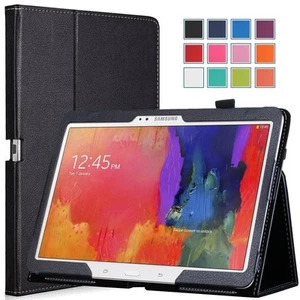 Galaxy Tab PRO/Note 10.1 Tablet Cover Case - Slim Folding= Black - Picture 1 of 9