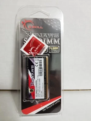 G.SKILL Ripjaws Laptop Memory 8GB DDR3 SO-DIMM DDR3 1600_F3-1600C11S-8GRSL_New - Image 1 of 2