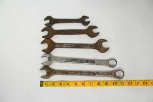 Vintage Barcalo Buffalo 5pc Open Ended SAE Wrench Set Size 1" 25/32 7/8 5/8 3/4 - Picture 1 of 9