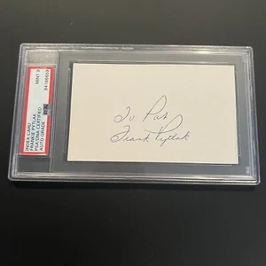 Frankie Pytlak Signed Index Card 3x5 PSA Slabbed Graded Mint 9 Red Sox Indians - Picture 1 of 2