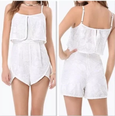 Nuevo con etiquetas Mameluco Bebe Pom Pom Tulipán Blanco Brillante Bordado Floral Talla 6 Foto 1 de 4