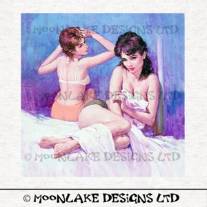 Vintage To Muse, Ladies Fabric Craft Panels 100% Cotton or Polyester - Picture 1 of 1
