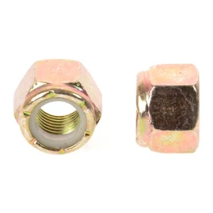 3/8-24 Grade 8 Nylon Insert Lock Hex Nuts Yellow Zinc Plated (250 Qty) - Picture 1 of 4