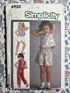Simplicity Sewing Pattern 6923 Child's Tops & Pull-on Pants or Shorts Cut to 5 - Picture 1 of 3
